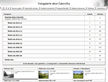 Tablet Screenshot of fotogalerie.cakovicky.cz